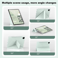 Étui magnétique pour Matepad Pro Max 13,2 pouces 2026 3+Y, support multi-angles, transparent, en cuir PU HD, acrylique, avec porte-stylo