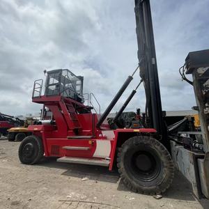 Chariot élévateur à conteneurs Kalmar DCE80-45E7 d'occasion fabriqué en Suède avec batterie au plomb et mât à deux étages pour ports et zones de conteneurs - Vente chaude - Product Image 3