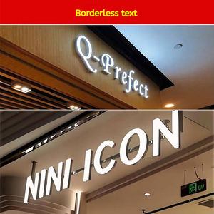 Lampada LED a LED Art Letter Custom per il Latte Tea Shop per Studio di Yoga Bar davanti al salone del Parrucchiere Luminoso porta posteriore luci del soffitto Design - Product Image 5