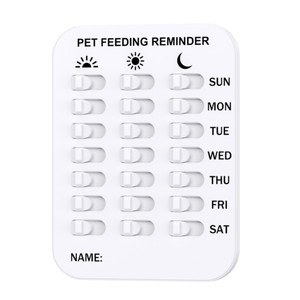 개 먹이 알림 하루에 3 번 애완 동물 먹이 알림 마그네틱 알림 스티커 개 고양이 스티커 매일 - Product Image 5