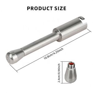 1 Juego de Boquillas de Vapor de Acero Inoxidable Compatibles con los Modelos <span class=keywords><strong>Delonghi</strong></span> EC685, Boquilla para Espumar Leche, Repuesto de Punta de Vaporizador - Product Image 3
