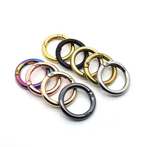 Customization Metal Alloy Ring Clasp Various Color And Size Gate O Ring Spring O Ring With Logo