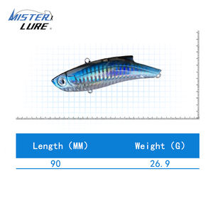 Señuelo de Pesca MISTER LURE de 9 cm y 26.9 g, Señuelo Duro VIB, Color Personalizado, Señuelo de Pesca de Hundimiento, Ojos 3D, Cebo para Agua Dulce - Product Image 2