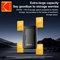 KODAK HDD 2.5 Inch Hard Drive Eksternal Portabel 500GB 1TB 2TB USB 3.0 Penyimpanan Kompatibel untuk PS5 Xbox PC Mac Desktop MacBook