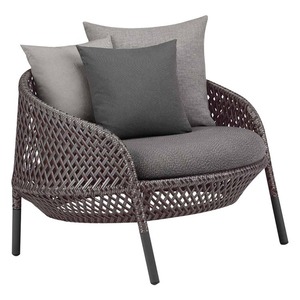 Sofá de Exterior Moderno, Resistente e Impermeable, Silla de Ratán, Sofá Individual/Doble, Combinación con Mesa de Centro, Estructura de Aleación de Aluminio - Product Image 5