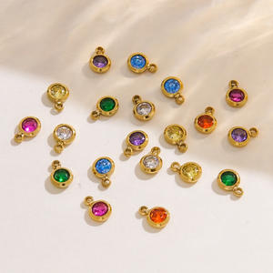 <span class=keywords><strong>Lovestory</strong></span> B4875 - Collar Infantil Clásico con Colgante de Acero Inoxidable Chapado en Oro de 14K, con Cristales de Circonia Cúbica, Certificado NGTC - Product Image 2