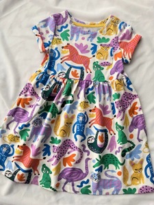 Hongfusheng Abiti Coordinati per Bambini Personalizzati con Stampa di Unicorni e Fiori, Completi Estivi Blu per Bambini - Product Image 4