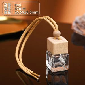 8ml Square <strong>Car</strong> <strong>Diffuser</strong> Bottle Empty <strong>Refillable</strong> Glass Hanging <strong>Car</strong> Perfume Bottle <strong>Car</strong> air Freshener Pendant Bottle - Product Image 4