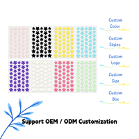 Patchs Hydrocolloïdes Anti-Acné 8 Couleurs en Forme d'Étoile, Imperfections Invisibles, Décoration de Fête, Fabrication ODM OEM