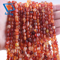 Perles en agate naturelle à la vente chaude, perles en vrac de 6 à 8 mm pour accessoires de bijoux DIY, forme irrégulière