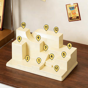 맞춤형 색상 아크릴 투명 디스플레이, 먼지 방지 뚜껑이 있는 적층형 보관함, 블라인드 박스 피규어 보관용 - Product Image 3