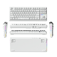 Hot Swappable 87-Keys RGB South-Facing Backlight PBT Keycaps 2.4Ghz Wireless Mechanical Keyboard N-Key Rollover Gasket Gaming