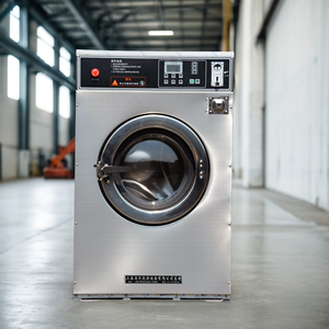 Lavadora <span class=keywords><strong>monocapa</strong></span> de lavandería de monedas de acero inoxidable eléctrica de 12KG - Product Image 4