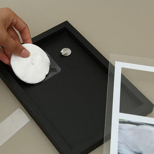 Premium kişiselleştirilmiş ahşap anıt köpek Urn <span class=keywords><strong>Pet</strong></span> fotoğraf bellek hatıra kutusu pençe baskı izlenim kiti evcil hayvanlar için Ashes Ashes - Product Image 4