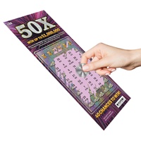 Tarjetas de Visita Impresas con Serigrafía, Resistentes al Agua, con Diseños Personalizados para Eventos Especiales, Tarjetas de Lotería para Ganar al Instante, de Cartón Kraft