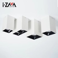 Nouveau produit, plafonnier LED COB moderne pour intérieur, télécommande IP54, aluminium, 10W, 15W, 20W