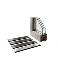 Bande d'isolation thermique en acier aluminium 20A durable pour portes de chambre et fenêtres à double vitrage, installation facile, garantie 5 ans
