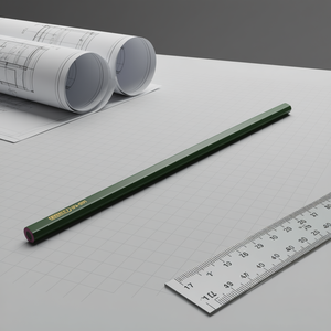 Crayon à mine dure 176 mm pour le dessin technique et la géométrie de précision - Product Image 3