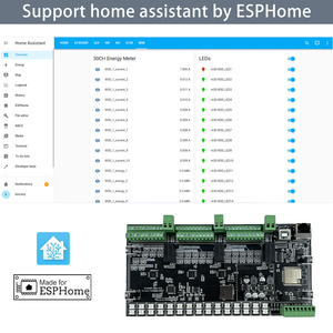 Carte de surveillance énergétique ESP32 30 canaux - KinCony M30 pour Home Assistant DIY par <span class=keywords><strong>ESPHome</strong></span> <span class=keywords><strong>Ethernet</strong></span> 4G Wifi - Product Image 5