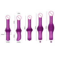 Mini Freihändige Silikon-Sexmaschine mit Heizfunktion Stoßender Dildo Vibrator Weiblicher Masturbator