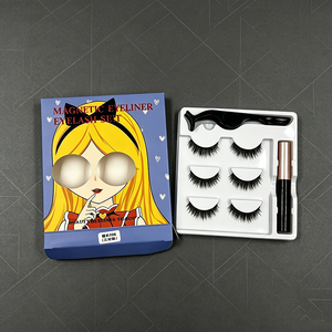 3 paires de nouvelles extensions de <span class=keywords><strong>cils</strong></span> <span class=keywords><strong>magnétiques</strong></span> réutilisables, kit de <span class=keywords><strong>cils</strong></span> <span class=keywords><strong>magnétiques</strong></span> 3D à l'aspect naturel, <span class=keywords><strong>faux</strong></span> <span class=keywords><strong>cils</strong></span> avec eye-liner et pince à épiler - Product Image 1