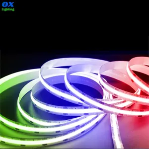 Oxlight — bandes lumineuses Led Rgb, Rgbw, Cob, 24v, 95 Cri, étanche Ip67, pour la publicité