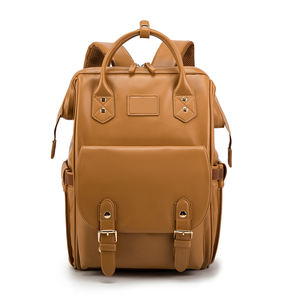 RAYLON personalizado portátil de gran capacidad PU mamá bebé <span class=keywords><strong>mochila</strong></span> pañal bolsa impermeable maternidad viaje bolsa elegante cochecito - Product Image 1