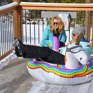Tube de neige d'hiver de licorne gonflable en PVC de haute qualité <span class=keywords><strong>luge</strong></span> et toboggan de neige ultime résistant au froid - Product Image 4