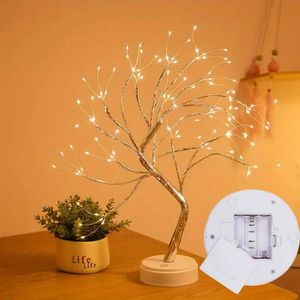 Lumières <span class=keywords><strong>de</strong></span> Noël en résine à LED, fonctionnant sur piles, avec contrôle par bouton, branches argentées, feuilles dorées perlées, étoiles, lumières décoratives <span class=keywords><strong>de</strong></span> table - Product Image 1