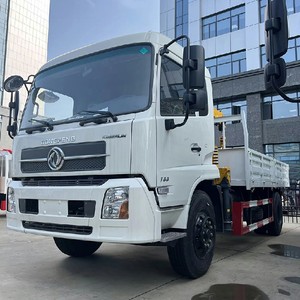 รถบรรทุกตงเฟิง ขับเคลื่อนซ้าย/ขวา 3.2 ตัน 5 ตัน พร้อมเครนแบบยืดหดได้ 4x2 รถบรรทุกติดตั้งเครนบูมยืดหดได้ - Product Image 3