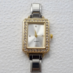 Hot Selling Ladies Quartz Watch Modular Charm Bracelet <b>Square</b> Diamond <b>Set</b> All Match DIY Watch Alloy European American Style - Product Image 2