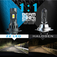 Kit d'ampoules de phare LED Z2 H7 6000k 80w Super Blanc Canbus