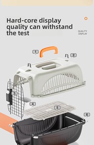 Sac de transport portable <span class=keywords><strong>en</strong></span> PP approuvé par les compagnies aériennes, anti-stress, pour chats et chiens, idéal pour les voyages et le transport <span class=keywords><strong>en</strong></span> voiture - Product Image 6