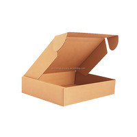 Boîte pliante en carton ondulé en papier kraft, boîte d'emballage personnalisée, boîte à rabat en papier kraft, papier kraft