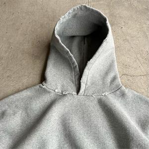 Hoodies Oversized Personalizados em Algodão Pesado para Moda de Rua, Estilo Vintage e Desgastado para Homens - Product Image 5