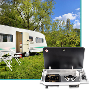 Bếp <span class=keywords><strong>gas</strong></span> và bếp từ âm tủ bằng thép không gỉ 304 JDA Wholesale dành cho xe cắm trại, nhà di động, xe caravan, thuyền - Product Image 4