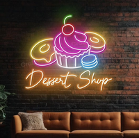 Enseigne Néon Personnalisé Boulangerie Gâteau LED Lampe au Néon Donut Enseigne Lumineuse pour Dessert Boutique Bar Décor Enseigne au Néon LED Personnalisée