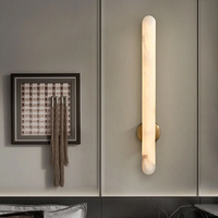 Moderne Luxuriöse Natürliche Marmor-Wandleuchte Wohnzimmer Nachttisch Schlafzimmer Dekoration Leuchten Vintage Alabaster Wandlampe Wohndekor Beleuchtung