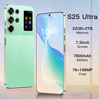 Teléfono Móvil Real de Alta Calidad con Cámara Nítida Actualizada S25 Ultra 5G de Alta Velocidad, 22 GB + 1 TB, Doble SIM, Pantalla de 7.3 Pulgadas, Larga Duración de Batería de 8000 mAh, Teléfonos 5G Globales