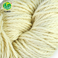 Wholesale Hand Tufted Raw Fancy Yarn 100% Wool New Zealand Milk Wool Knitting Hank Yarn 2500Tex Eco-Friendly Sewing