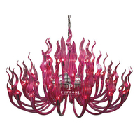 Nouvel arrivage de lampes suspendues violettes modernes et luxueuses en verre de style de Murano
