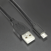 Kabel micro-usb OEM kustom, USB-A pengisian cepat 0.2m 0.5m 1m 1.5m Untuk kamera