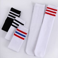 2025 gros coton bas drôle coloré Animal mignon enfants enfants filles genou haut blanc école chaussettes