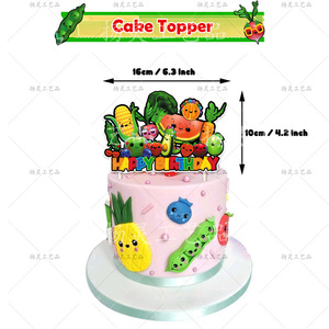 Set de Fiesta Temática de Cumpleaños de Osos y Frutas, Banner de Feliz Cumpleaños de Dibujos Animados, Combinación de Globos, Artículos de Fiesta, Decoración para Niños - Product Image 4