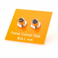 Connecteur étanche M12 X Code 8 broches mâle à femelle blindé pour montage sur panneau Connecteur de cloison Ethernet 10Gbps M12 X-Coded, CAT6A