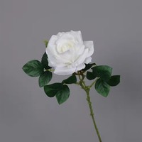 Vente en gros de tiges de roses artificielles en soie, longues tiges de roses artificielles pour bouquets de mariage, centre de table, arrangements floraux