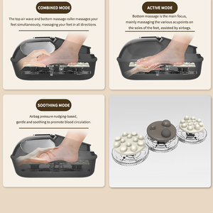 Máquina masajeadora de pies <span class=keywords><strong>Shiatsu</strong></span> con calor calmante, terapia de amasado profundo, máquina masajeadora de pies de compresión de aire - Product Image 4
