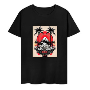 T-shirt Basic in Puro Cotone Jersey con Stampa Multicolore Termoapplicata - Product Image 3
