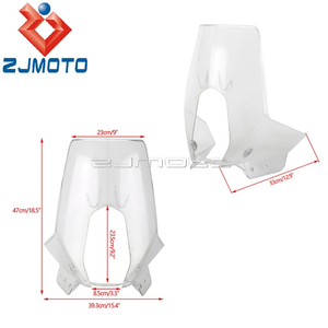 Pare-brise transparent pour <span class=keywords><strong>moto</strong></span>, carénage de phare avant, pare-brise pour 450 RALLY ENDURO 690 790 890 <span class=keywords><strong>BAJA</strong></span> 701 FE, flux d'air - Product Image 2