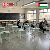 MINYI BRUNO Palestine Bureau d'école en plastique, table d'étude individuelle, mobilier scolaire et universitaire, bureau de classe, chaise, prix